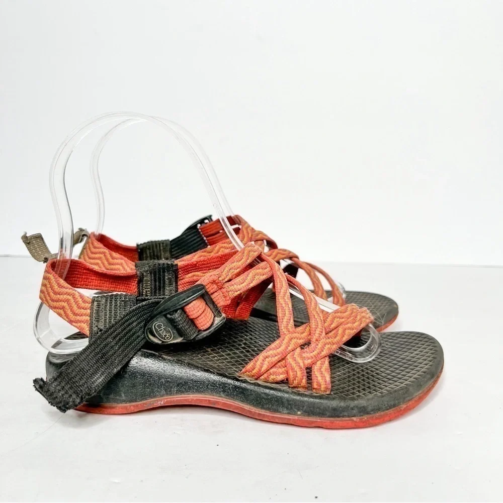Chaco ZX/1 Orange Summer Hiking Water Sandals Size 2 Girls